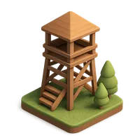 Observation Tower 3D icon