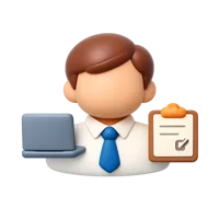Office Worker 3D icon