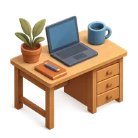 Office Desk 3D icon