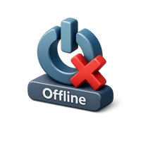 Offline Status 3D icon