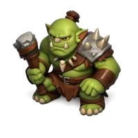 Brown Ogre 3D icon
