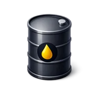 Blue Oil Barrel 3D icon