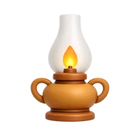 Oil Lamp 3D icon