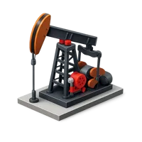 Oil Pumpjack 3D icon