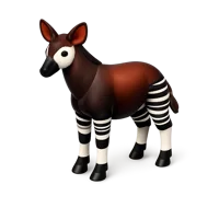Red Okapi 3D icon