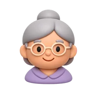 Old Woman 3D icon