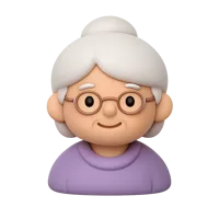 Older Person 3D icon