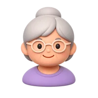 Older Woman 3D icon