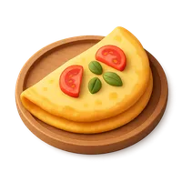 Omelette 3D icon