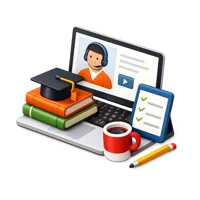 Online Learning 3D icon