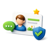 Online Profile 3D icon