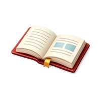 Red Open Book 3D icon