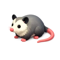 Amber Opossum 3D icon