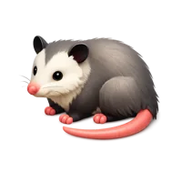 Red Opossum 3D icon