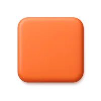 Orange Square 3D icon