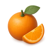Orange 3D icon