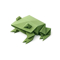 Origami Frog 3D icon