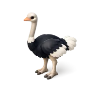 Ostrich 3D icon