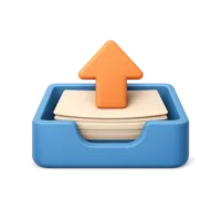 Outbox Tray 3D icon