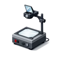 Blue Overhead Projector 3D icon