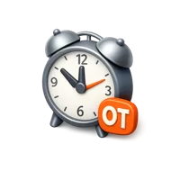 Overtime Clock 3D icon