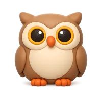 Owl 3D icon
