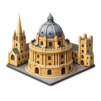 Amber Oxford University 3D icon