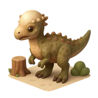 Pachycephalosaurus 3D icon