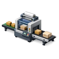 Blue Packaging Machine 3D icon