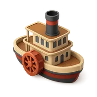 Paddle Steamer 3D icon