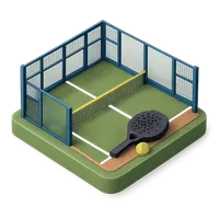 Padel Court 3D icon