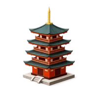 Pagoda 3D icon