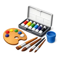 Paint Set 3D icon