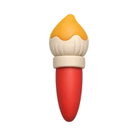 Paintbrush 3D icon