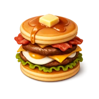 Pancake Burger 3D icon