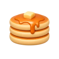 Pancakes 3D icon