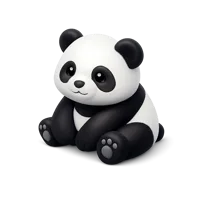 Blue Panda 3D icon