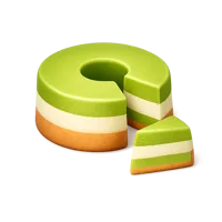 Pandan Cake 3D icon