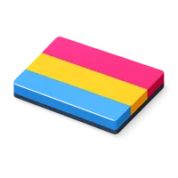 Pansexual Flag 3D icon