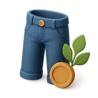 Pants 3D icon