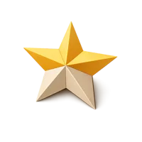 Paper Star 3D icon
