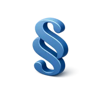 Blue Paragraph Symbol 3D icon