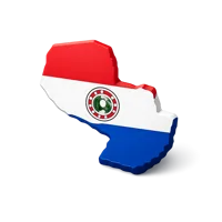 Blue Paraguay 3D icon