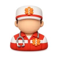 Paramedic 3D icon