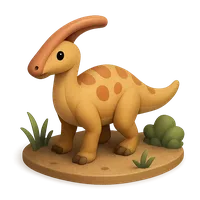 Parasaurolophus 3D icon