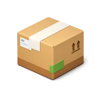 Amber Parcel 3D icon