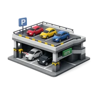 Blue Parking Garage 3D icon