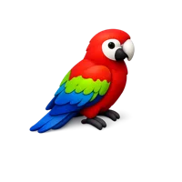 Red Parrot 3D icon