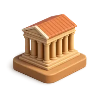 Parthenon 3D icon