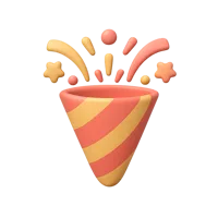 Party Popper 3D icon